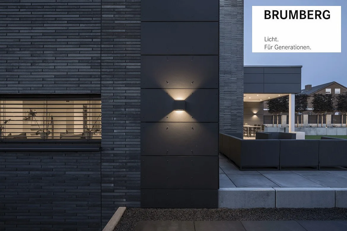 Brumberg Outdoor LED Wandanbauleuchte MARIBO Up/Down, 100°, 2x3,7W, 3000K, 424lm, IP54, strukturgraphit Brumberg Outdoor LED Wandanbauleuchte MARIBO Up/Down, 100°, 2x3,7W, 3000K, 424lm, IP54, strukturgraphit