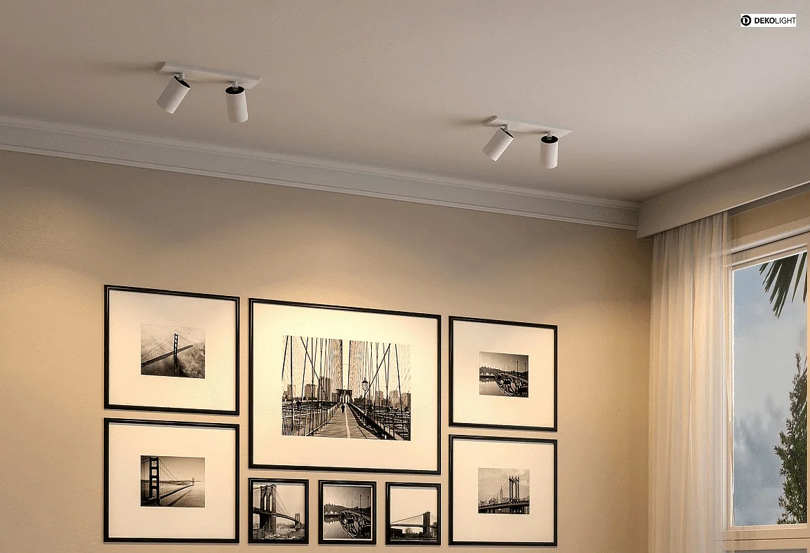 Deko-Light ceiling luminaire CAN TILT SQUARE 30.5CM 2 flames, square, cardanic swivelling GU10 IP20, white Deko-Light ceiling luminaire CAN TILT SQUARE 30.5CM 2 flames, square, cardanic swivelling GU10 IP20, white