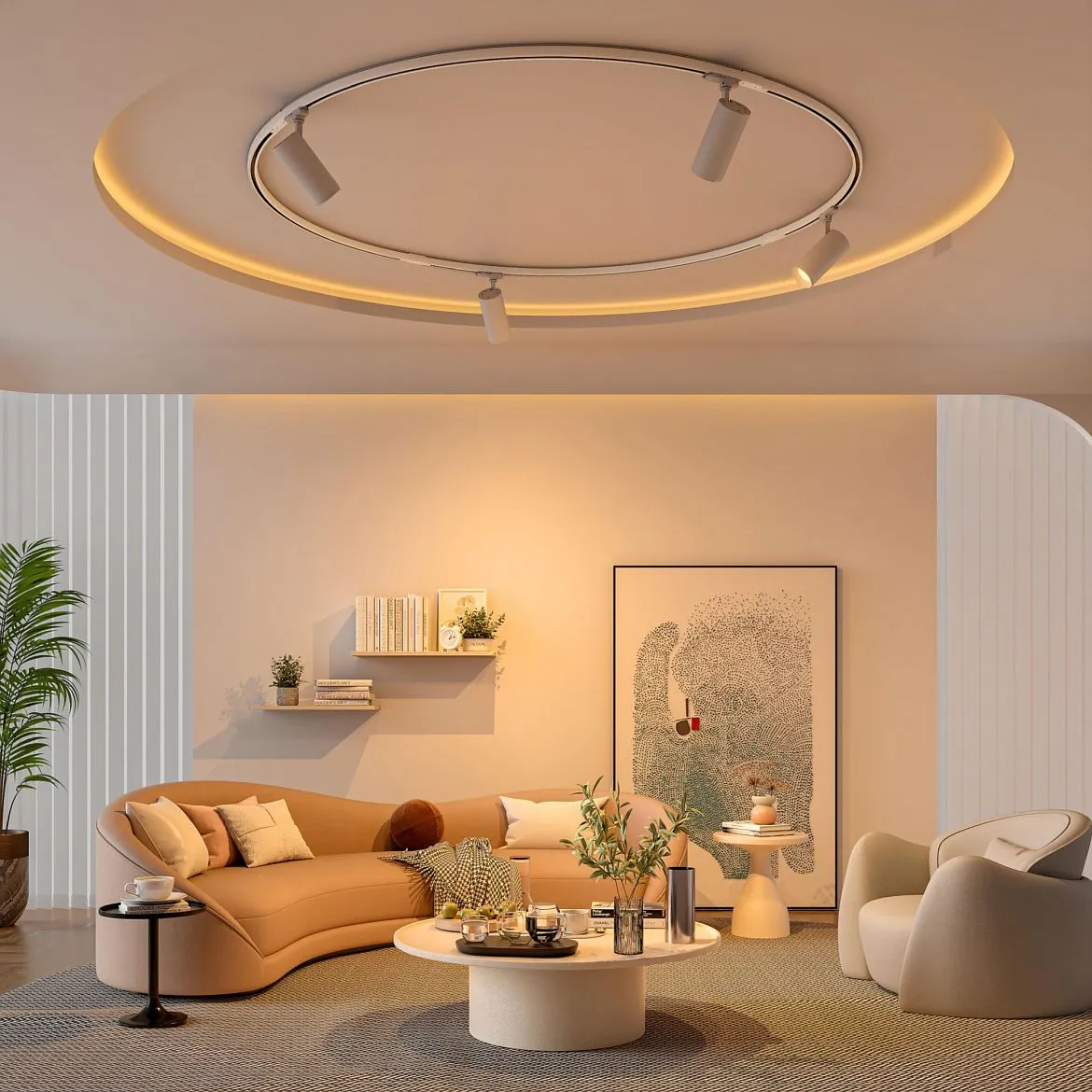 Deko-Light 3-phase surface-mounted track D LINE / DALI CURVED 90° / RADIUS 1M left, 6-pole, traffic white Deko-Light 3-phase surface-mounted track D LINE / DALI CURVED 90° / RADIUS 1M left, 6-pole, traffic white