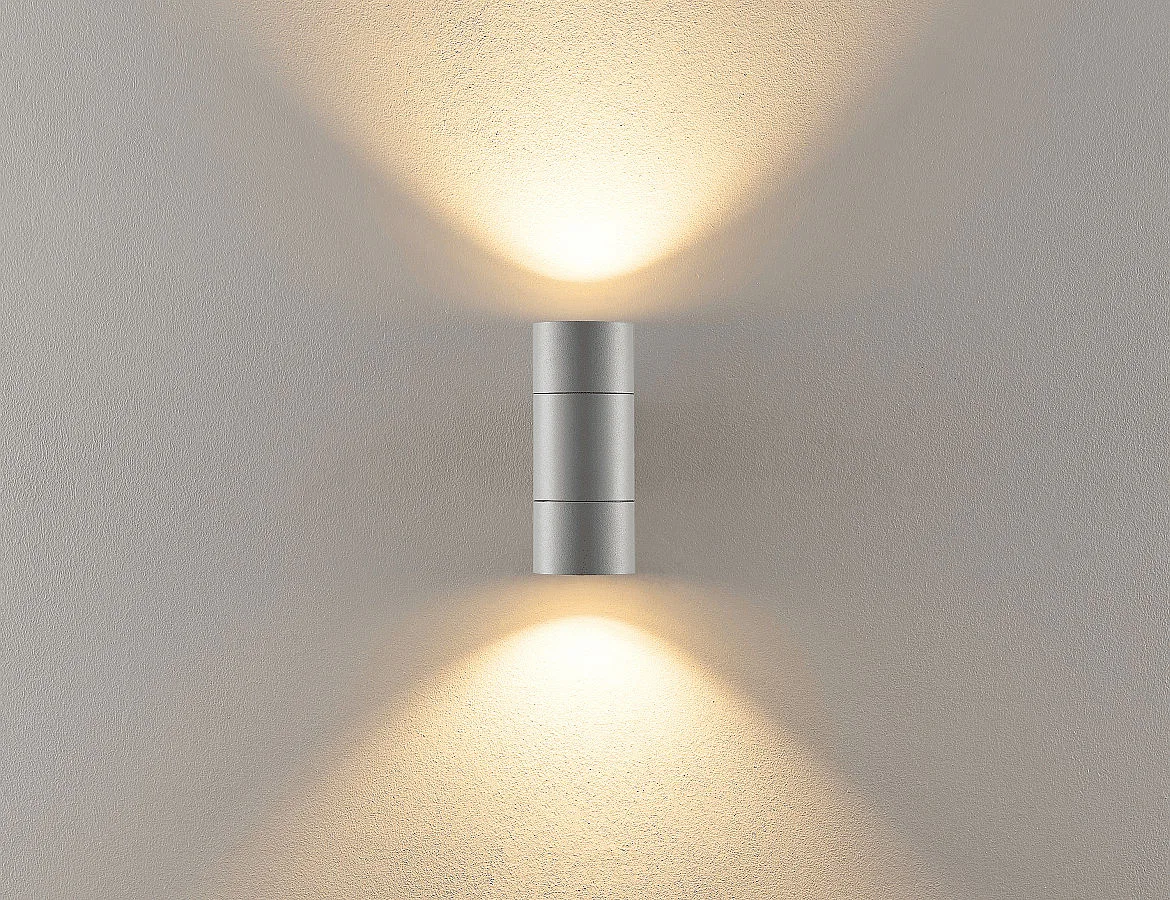 Deko-Light Fassadenstrahler ACHERNAR UP & DOWN, IP65, 2x GU10 max. 35W, Aluminium-Druckguss, hellgrau Deko-Light Fassadenstrahler ACHERNAR UP & DOWN, IP65, 2x GU10 max. 35W, Aluminium-Druckguss, hellgrau