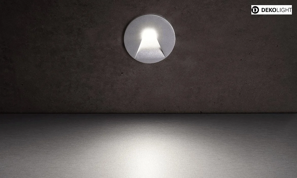 Deko-Light Zubehör für LED Wand-Einbauleuchte ALWAID 2 - Abdeckung RUND Trapez, Aluminium Deko-Light Zubehör für LED Wand-Einbauleuchte ALWAID 2 - Abdeckung RUND Trapez, Aluminium