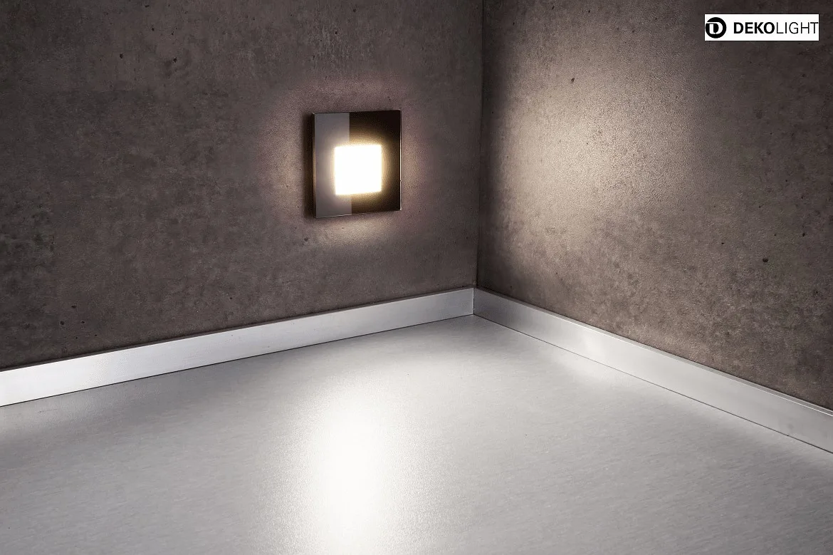 Deko-Light Zubehör für LED Wand-Einbauleuchte ALWAID 2 - Abdeckung ECKIG „Milchig“, diffuses Seitenlicht, tiefschwarz, glänzend Deko-Light Zubehör für LED Wand-Einbauleuchte ALWAID 2 - Abdeckung ECKIG „Milchig“, diffuses Seitenlicht, tiefschwarz, glänzend