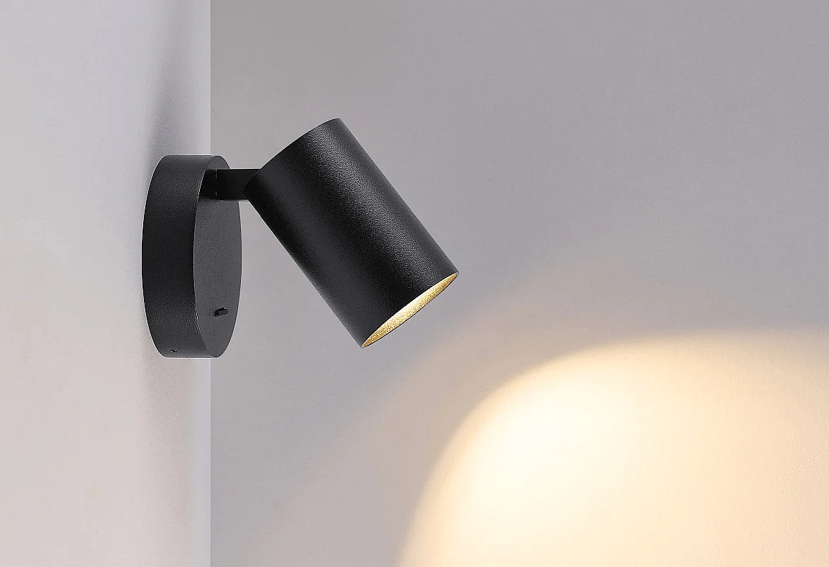 Deko-Light surface mounted housing CAN MIX'N MATCH 1/2 - SPOT HEAD (WALL / TABLE / FLOOR) cylindrical, mechanical, black Deko-Light surface mounted housing CAN MIX'N MATCH 1/2 - SPOT HEAD (WALL / TABLE / FLOOR) cylindrical, mechanical, black