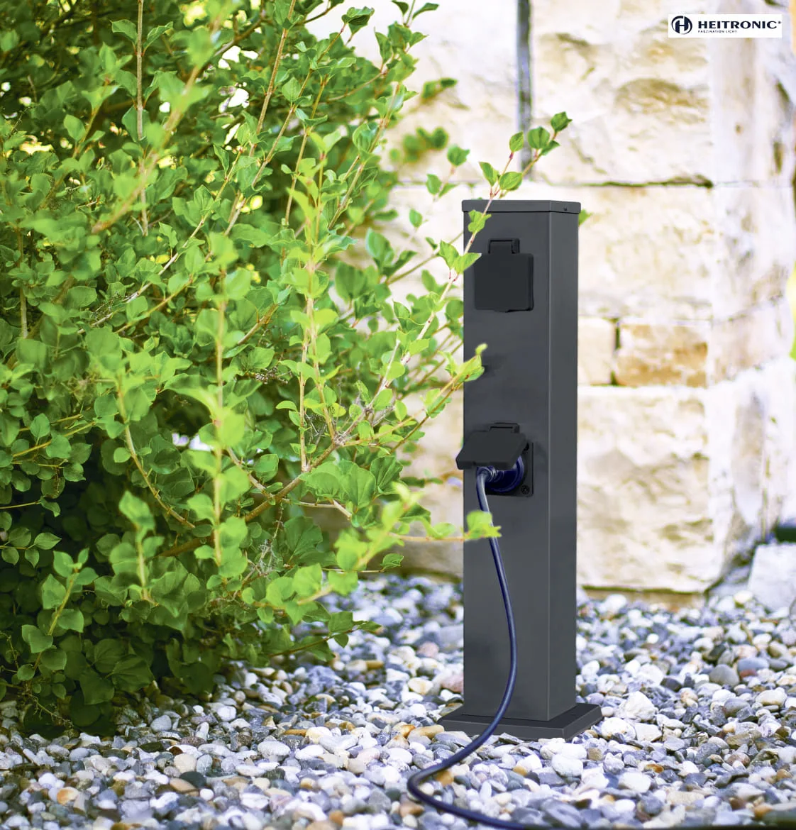 HEITRONIC Energieverteiler BANGKOK, 4-fach, 40cm, anthrazit HEITRONIC Energieverteiler BANGKOK, 4-fach, 40cm, anthrazit