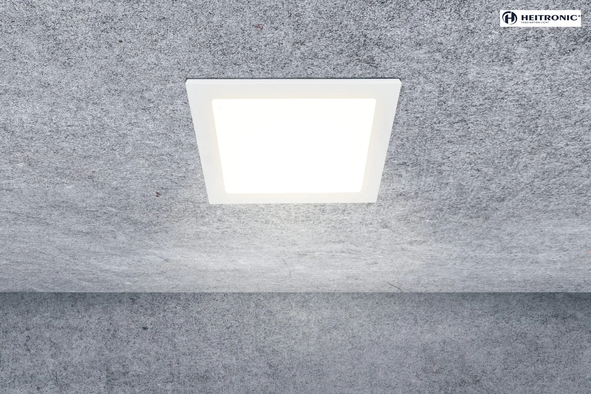 HEITRONIC LED Einbaudownlight LE MANS, eckig, 20W, 3000/4000/6000K, 1800lm, IP44, dimmbar, weiß HEITRONIC LED Einbaudownlight LE MANS, eckig, 20W, 3000/4000/6000K, 1800lm, IP44, dimmbar, weiß