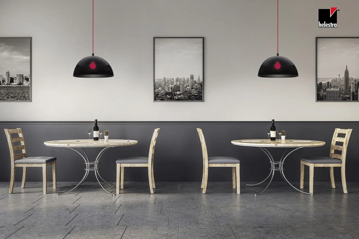 Helestra Pendelleuchte DORO, Ø50cm, IP20, E27, Baldachin schwarz, Aluminium / Acrylglas, Kabel schwarz, Schirm schwarz Helestra Pendelleuchte DORO, Ø50cm, IP20, E27, Baldachin schwarz, Aluminium / Acrylglas, Kabel schwarz, Schirm schwarz