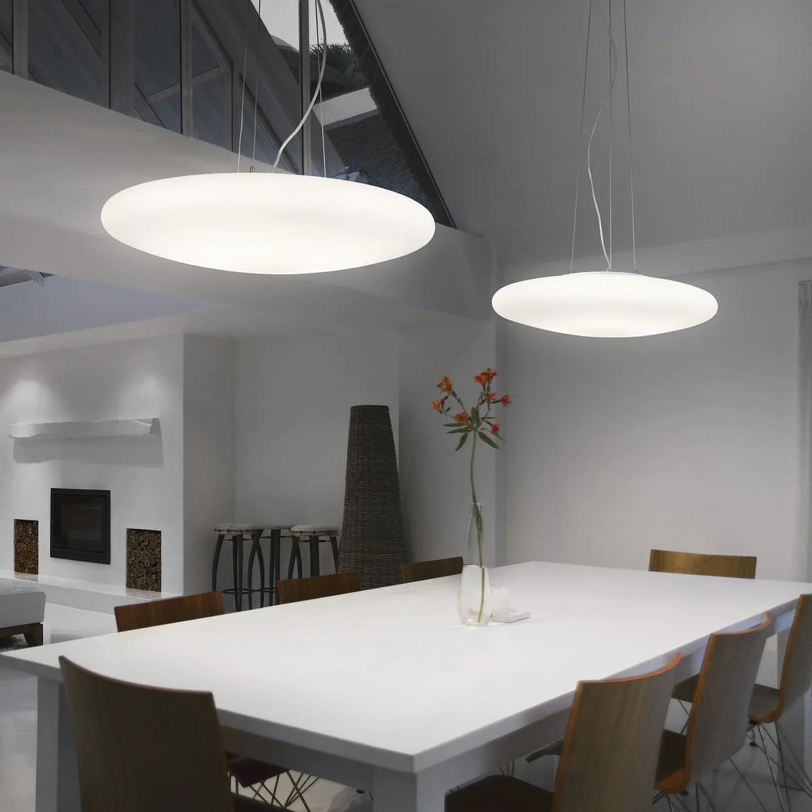 Ideal Lux Pendelleuchte SMARTIES BIANCO SP3 D40, 3-flammig, E27, Ø 40cm, weiß Ideal Lux Pendelleuchte SMARTIES BIANCO SP3 D40, 3-flammig, E27, Ø 40cm, weiß