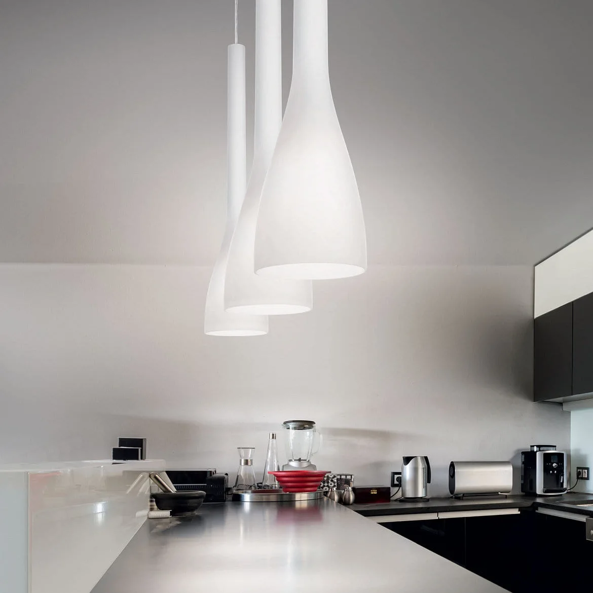 Ideal Lux Pendant luminaire FLUT SP1 BIG, E27, white Ideal Lux Pendant luminaire FLUT SP1 BIG, E27, white