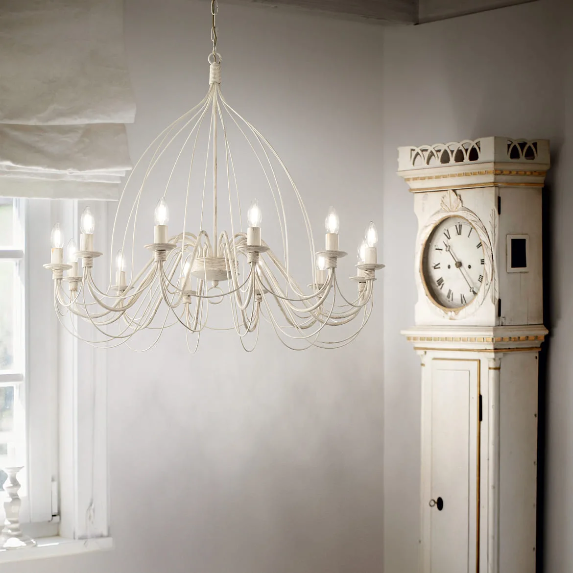 Ideal Lux Chandelier CORTE SP12, 12 flames, E14, rust Ideal Lux Chandelier CORTE SP12, 12 flames, E14, rust