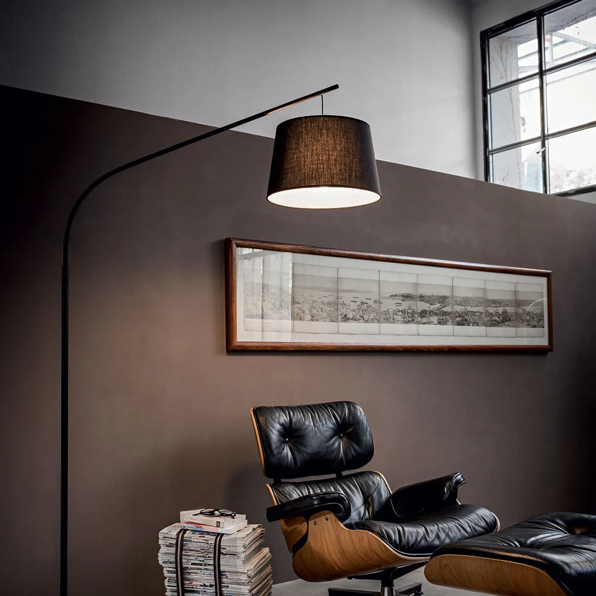 Ideal Lux Floor lamp DADDY PT1, E27, black Ideal Lux Floor lamp DADDY PT1, E27, black