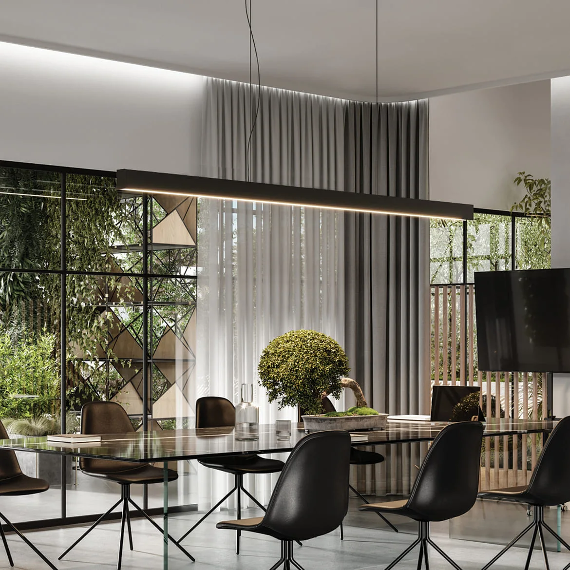 Ideal Lux Profil VISION TRIMLESS PROFILO 2000 mm, schwarz Ideal Lux Profil VISION TRIMLESS PROFILO 2000 mm, schwarz