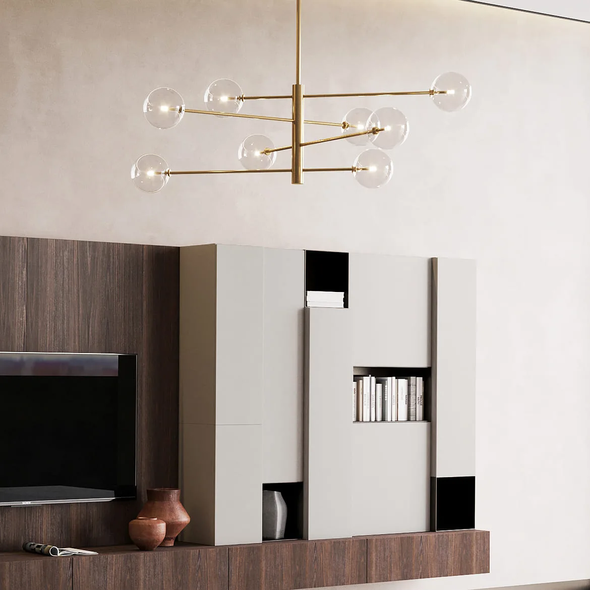 Ideal Lux pendant luminaire EQUINOXE SP8 8 flames G4 IP20, brass Ideal Lux pendant luminaire EQUINOXE SP8 8 flames G4 IP20, brass