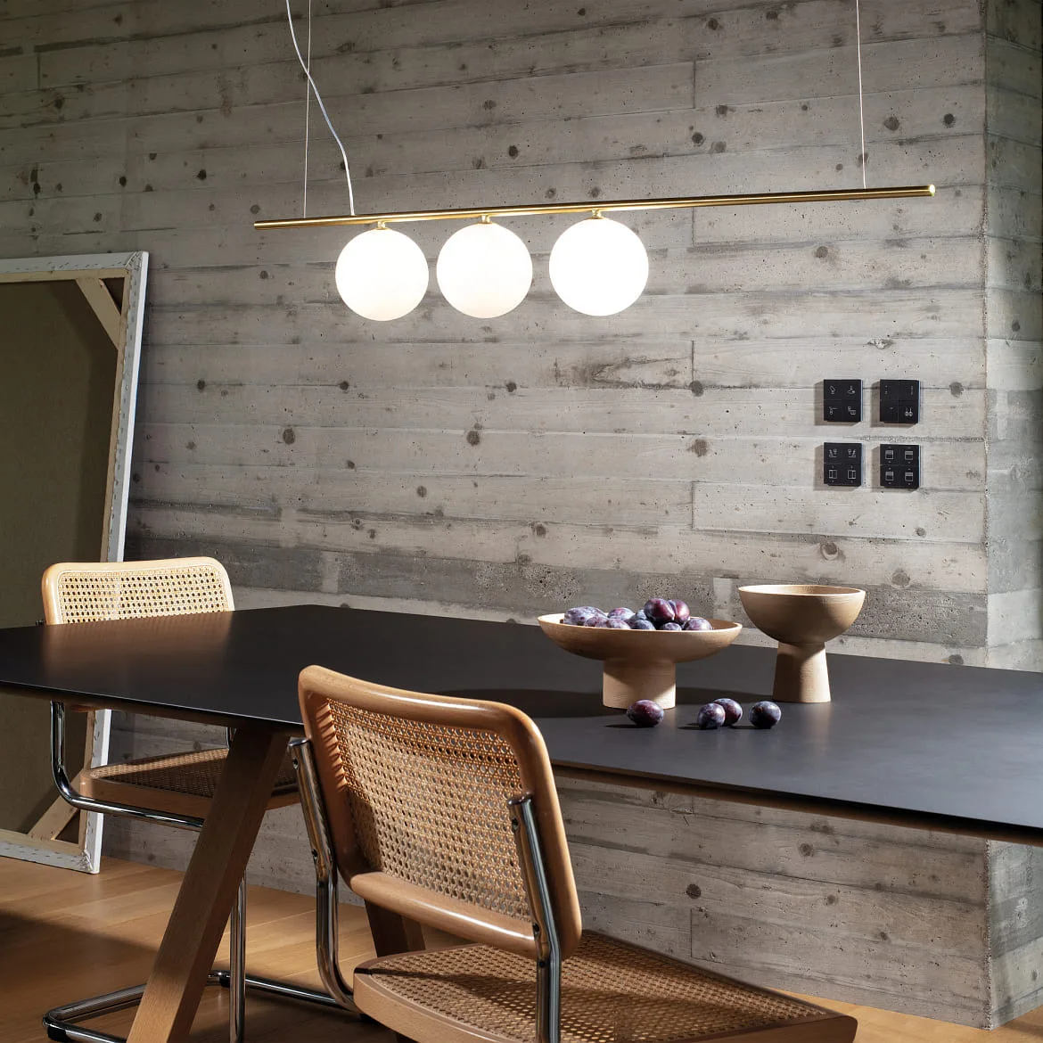 Ideal Lux pendant luminaire PERLINE SP3 3 flames G9 IP20, brass Ideal Lux pendant luminaire PERLINE SP3 3 flames G9 IP20, brass
