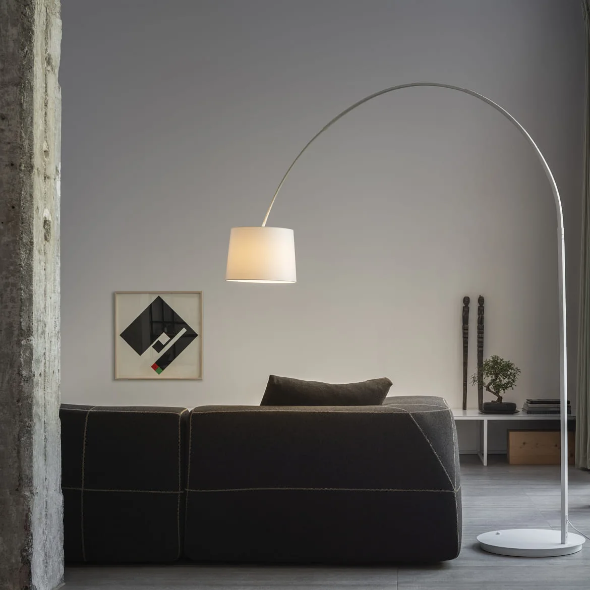 Ideal Lux floor lamp DORSALE E27 IP20, white Ideal Lux floor lamp DORSALE E27 IP20, white