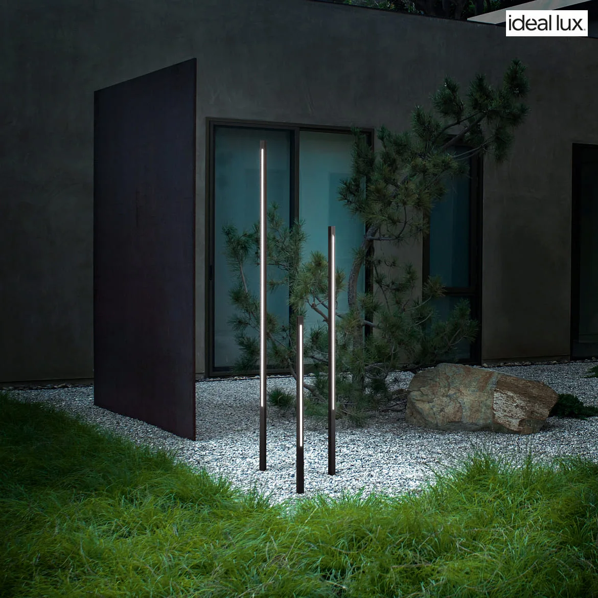 Ideal Lux Outdoor LED Stehleuchte JEDI PT, IP65, mit Erdspieß (abnehmbar), schaltbar, Höhe 80.5cm, 12W 3000K 510lm, CRi >90, schwarz Ideal Lux Outdoor LED Stehleuchte JEDI PT, IP65, mit Erdspieß (abnehmbar), schaltbar, Höhe 80.5cm, 12W 3000K 510lm, CRi >90, schwarz