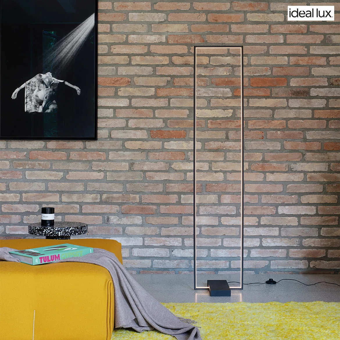 Ideal Lux floor lamp FRAME IP20, black matt Ideal Lux floor lamp FRAME IP20, black matt