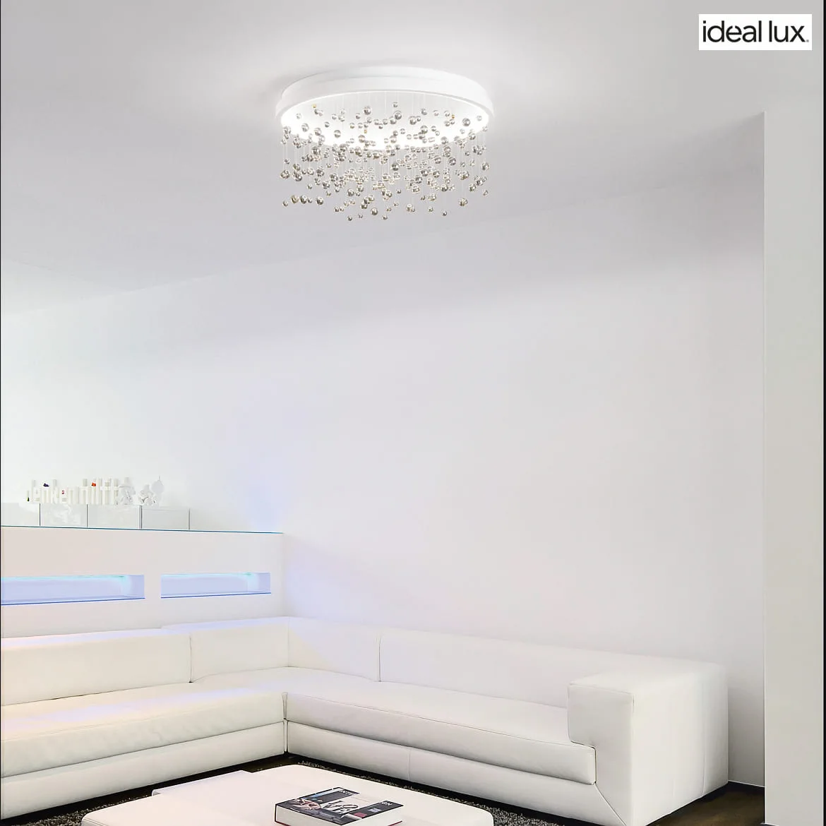 Ideal Lux LED Deckenleuchte ARMONY, Ø 75cm, 53W, 3000K, 4750lm, CRI>80, IP20, weiß Ideal Lux LED Deckenleuchte ARMONY, Ø 75cm, 53W, 3000K, 4750lm, CRI>80, IP20, weiß