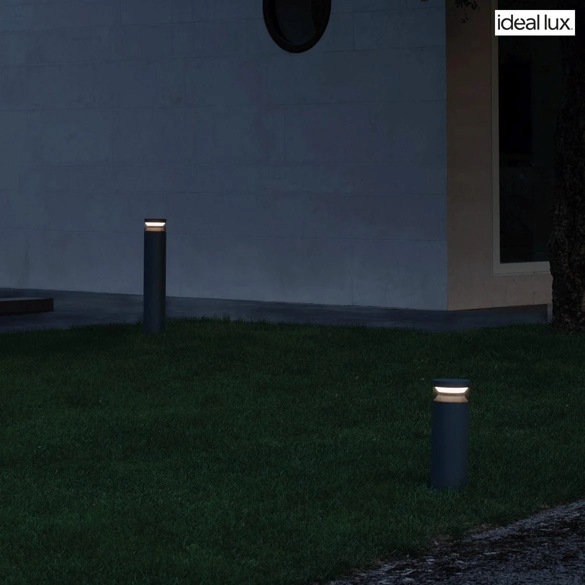 Ideal Lux bollard light BOEING H100 cylindrical, switchable, with diffuser IP65, mat, coffee brown Ideal Lux bollard light BOEING H100 cylindrical, switchable, with diffuser IP65, mat, coffee brown