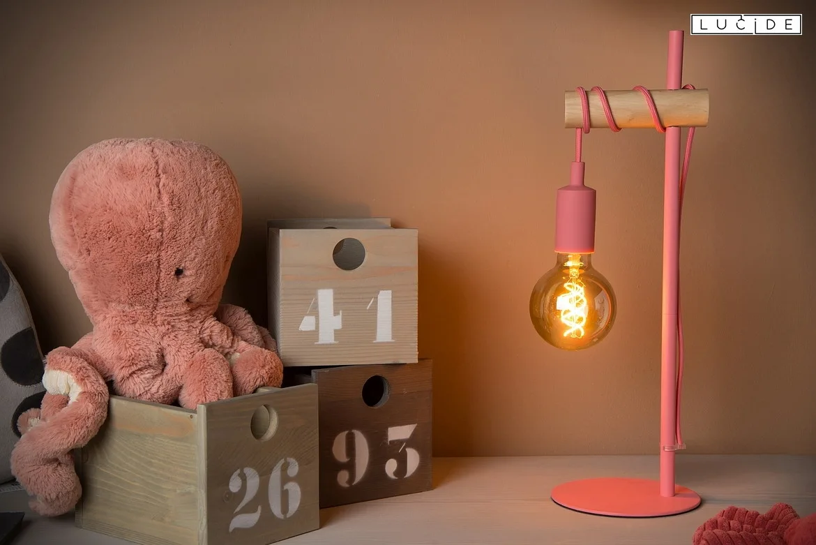 Lucide Tischleuchte POLA Kinderzimmer, Ø 15 cm, 1xE27, rosa Lucide Tischleuchte POLA Kinderzimmer, Ø 15 cm, 1xE27, rosa