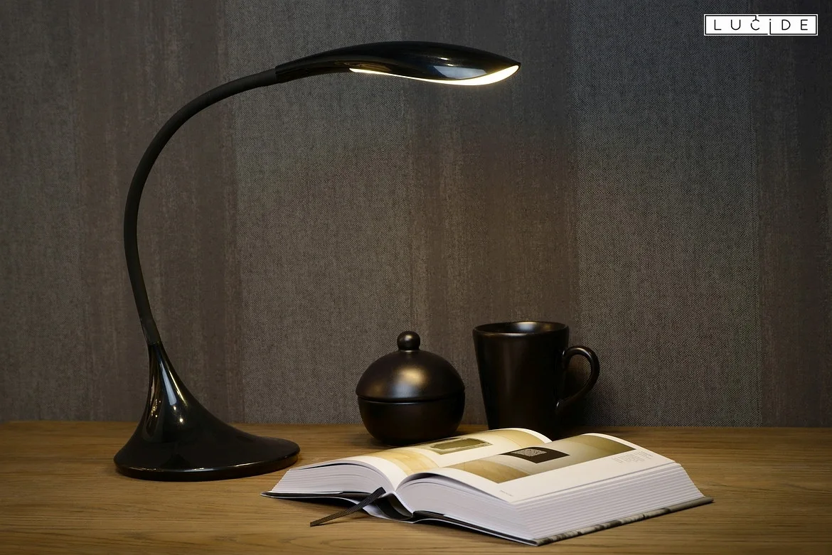 Lucide LED Schreibtischleuchte EMIL, 1x4,5W, 3000K, dimmbar, schwarz Lucide LED Schreibtischleuchte EMIL, 1x4,5W, 3000K, dimmbar, schwarz