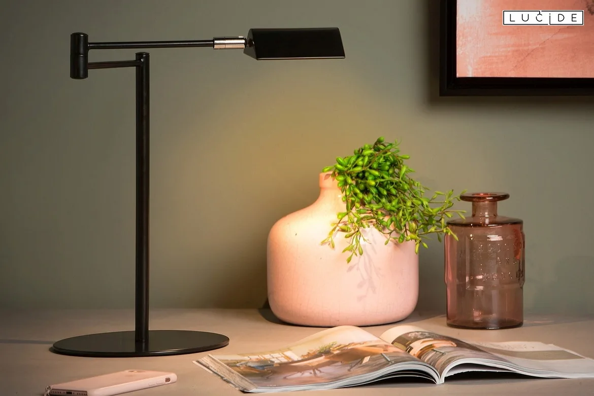 Lucide table lamp NUVOLA LED rotatable IP20, black dimmable Lucide table lamp NUVOLA LED rotatable IP20, black dimmable