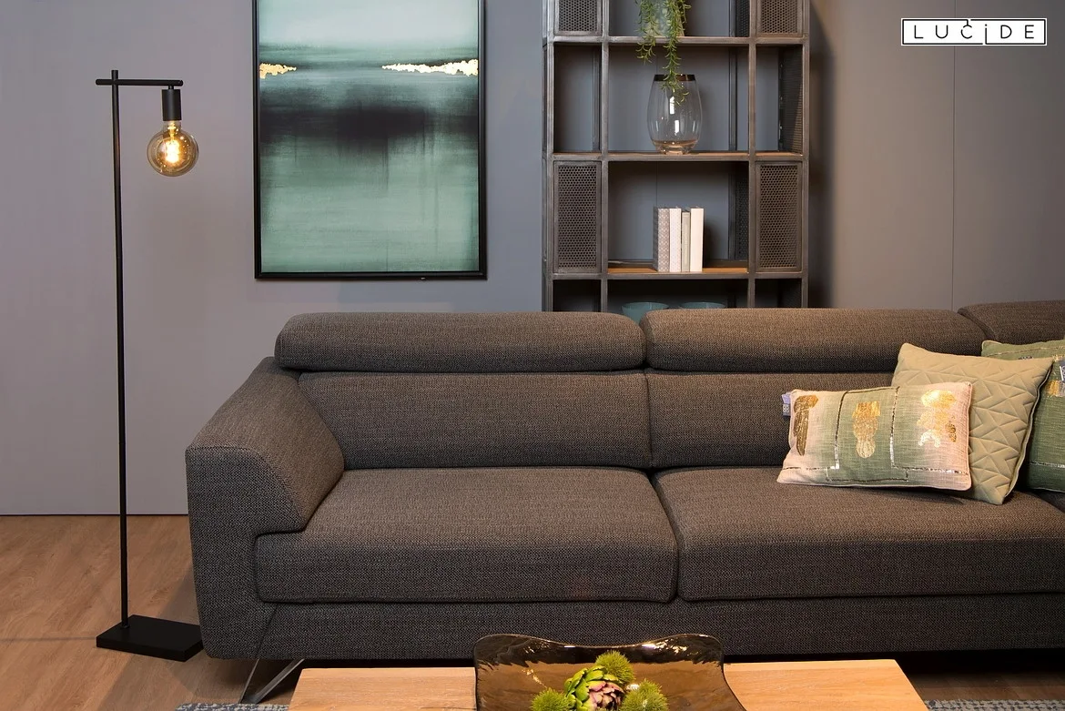 Lucide floor lamp LEANNE square E27 IP20, black Lucide floor lamp LEANNE square E27 IP20, black