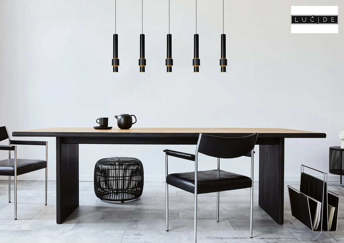 Lucide pendant luminaire MARGARY 5 flames IP20, black dimmable Lucide pendant luminaire MARGARY 5 flames IP20, black dimmable