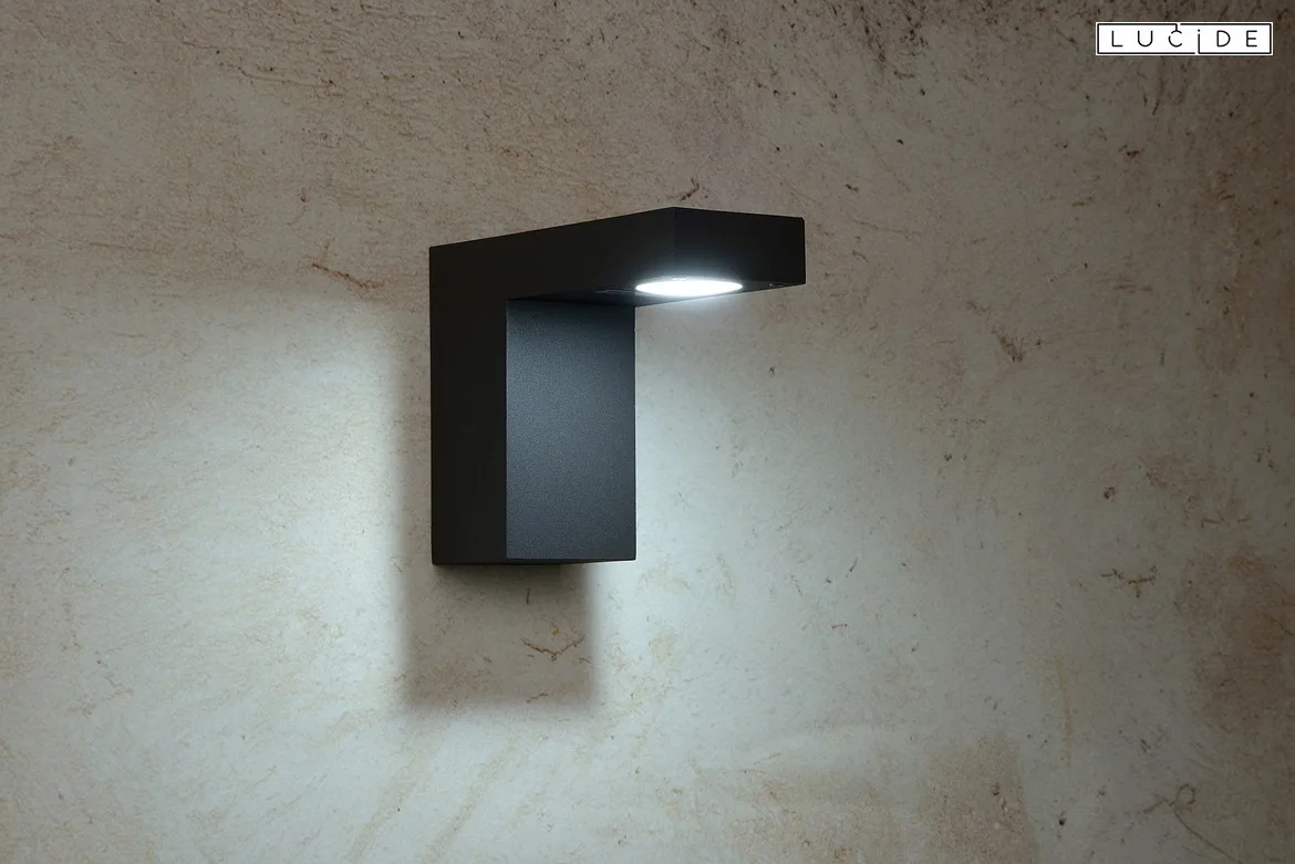 Lucide spot TEXAS LED square IP54, anthracite Lucide spot TEXAS LED square IP54, anthracite