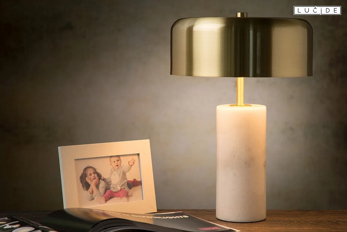 Lucide table lamp MIRASOL 3 flames G9 IP20, gold matt, brass, white dimmable Lucide table lamp MIRASOL 3 flames G9 IP20, gold matt, brass, white dimmable