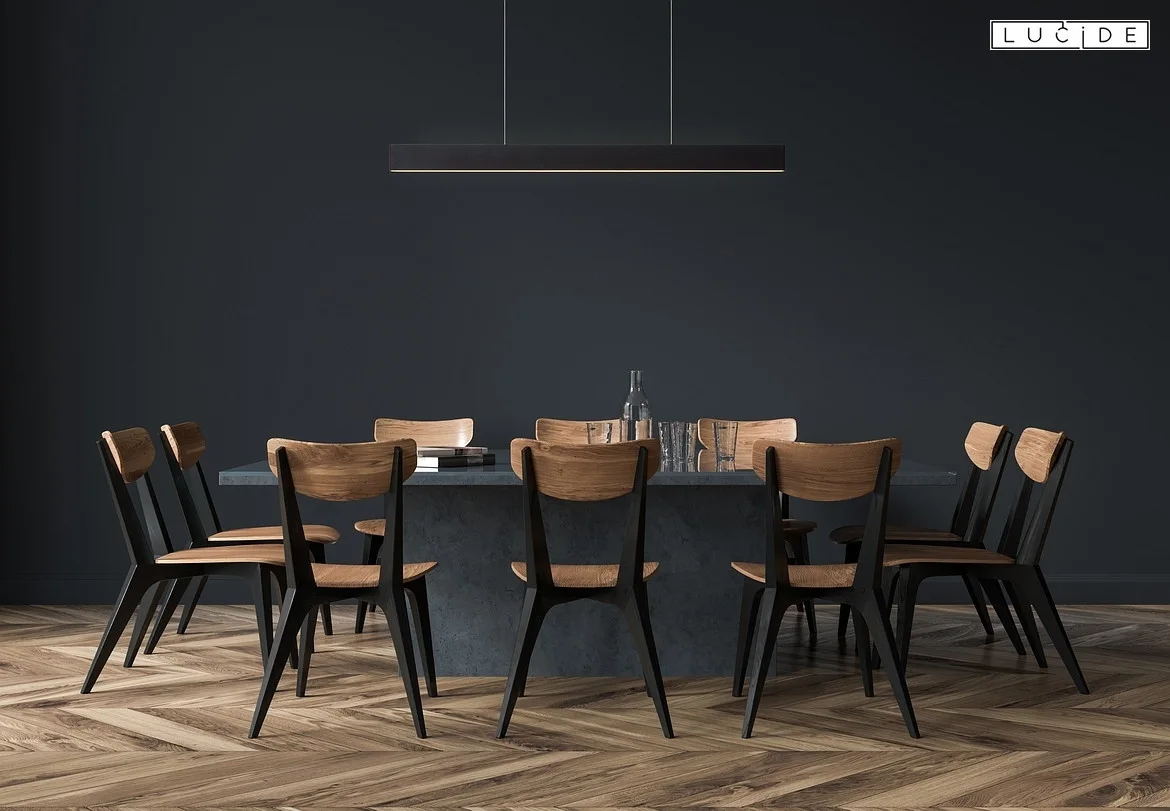 Lucide pendant luminaire RAYA LED square IP20, black dimmable Lucide pendant luminaire RAYA LED square IP20, black dimmable