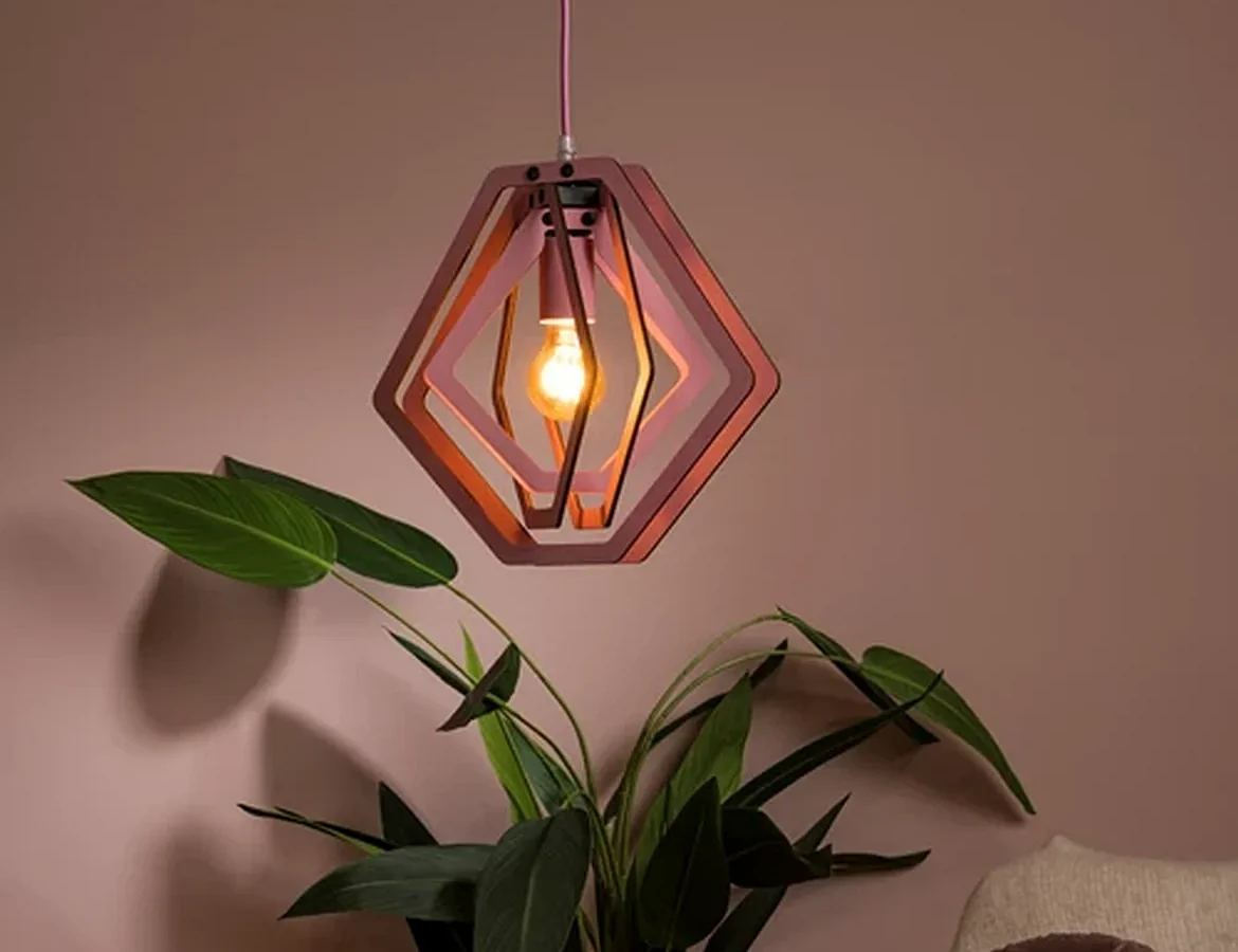 Lucide Kinderzimmer-Pendelleuchte MAURO, 1xE27, rosa Lucide Kinderzimmer-Pendelleuchte MAURO, 1xE27, rosa