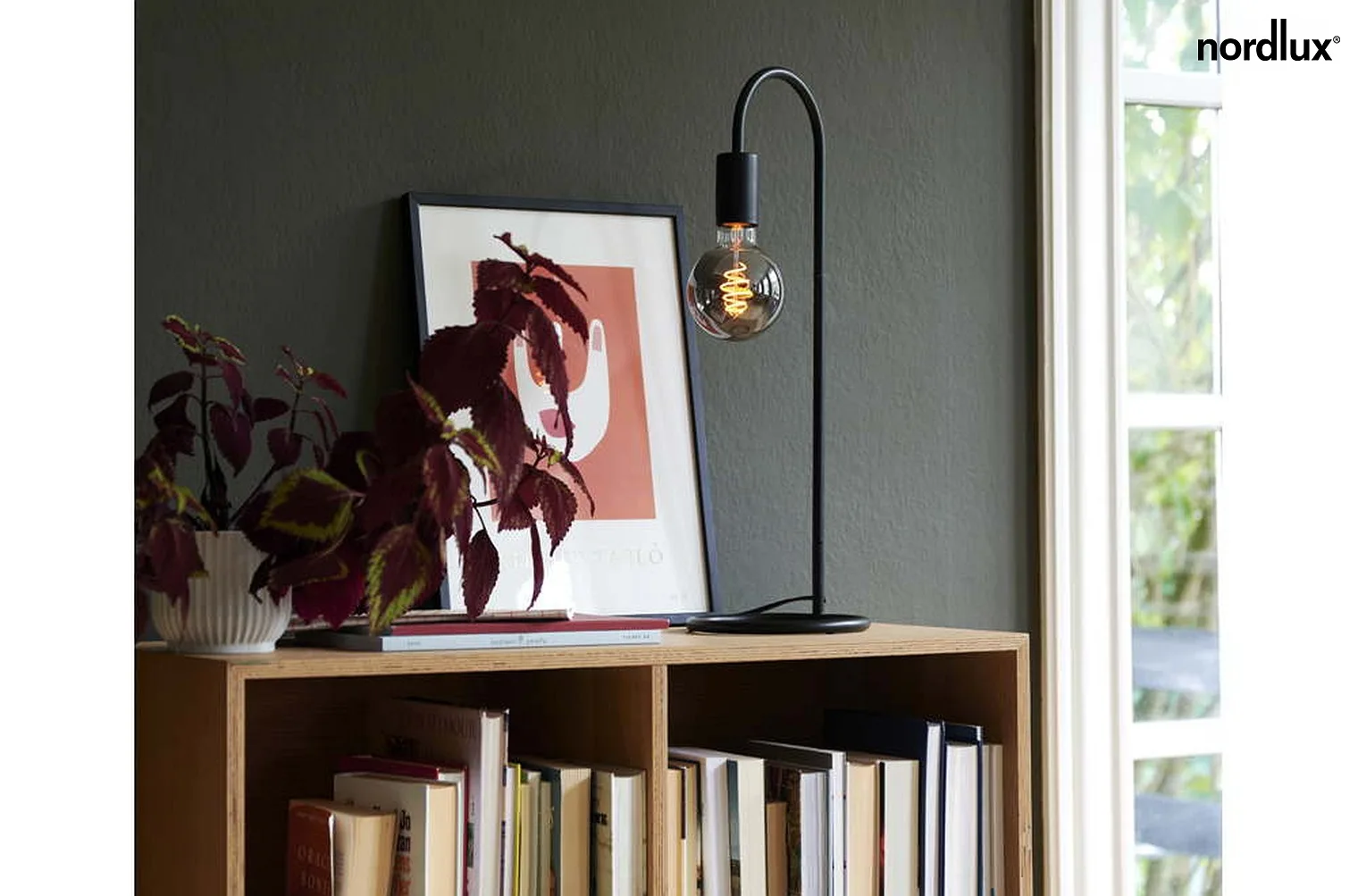 Nordlux Table lamp PACO, E27, black Nordlux Table lamp PACO, E27, black