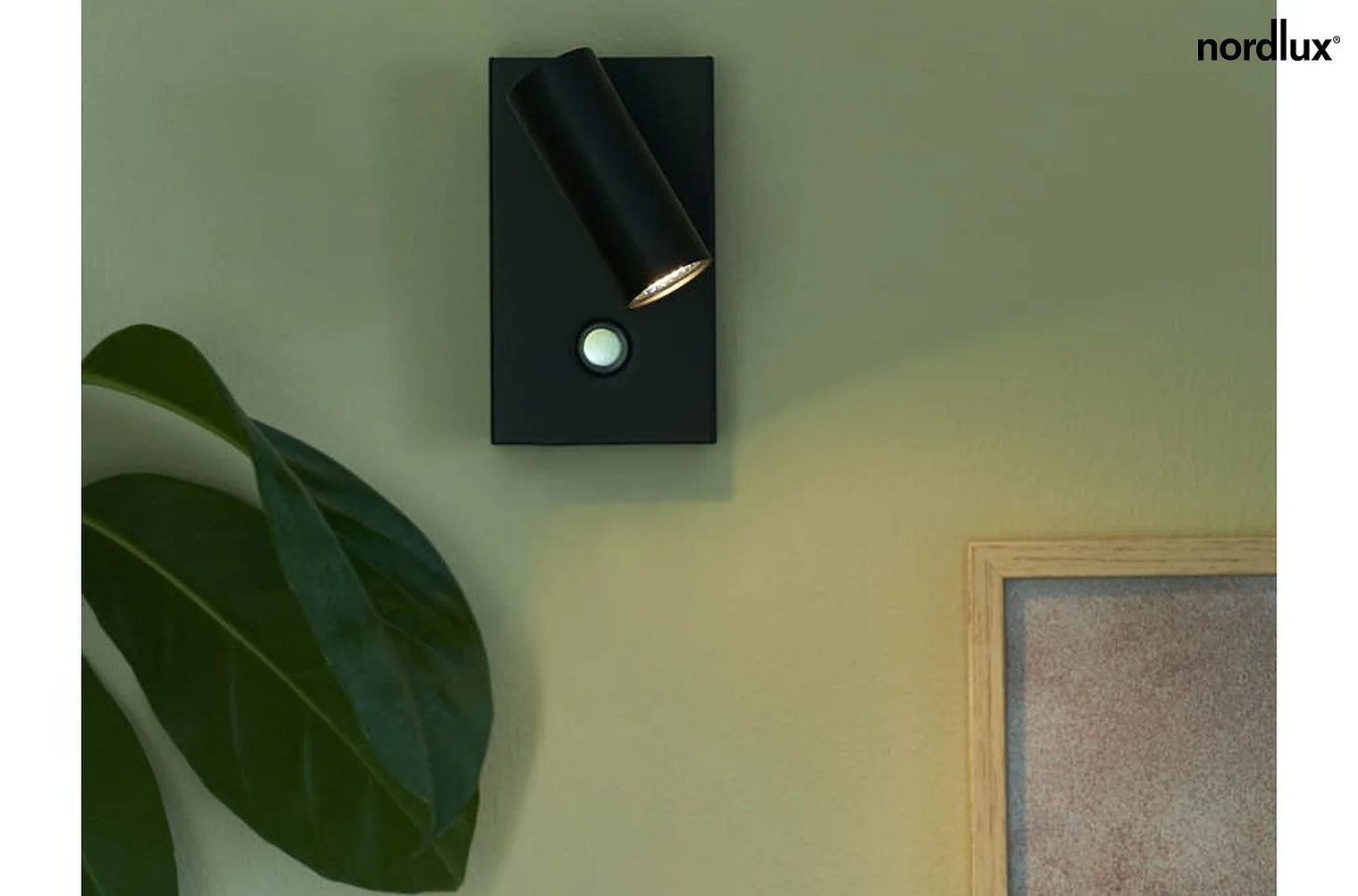 Nordlux LED Wall luminaire OMARI, 3,2W, 2700K, black Nordlux LED Wall luminaire OMARI, 3,2W, 2700K, black