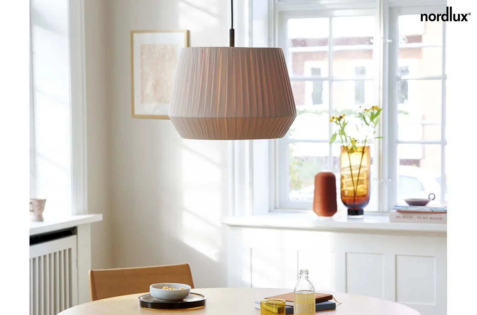 Nordlux Pendant luminaire DICTE 40, E27, beige Nordlux Pendant luminaire DICTE 40, E27, beige