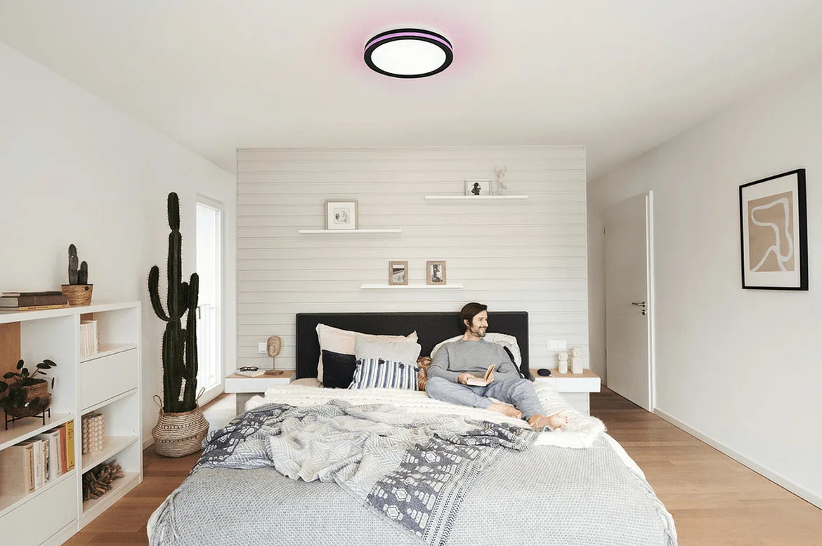 Ledvance LED Deckenleuchte SMART+ WIFI ORBIS CEILING CIRCLE, IP20 IK03, Ø 46cm, 28W RGB + 3000-6500K 750lm 110°, schwarz Ledvance LED Deckenleuchte SMART+ WIFI ORBIS CEILING CIRCLE, IP20 IK03, Ø 46cm, 28W RGB + 3000-6500K 750lm 110°, schwarz