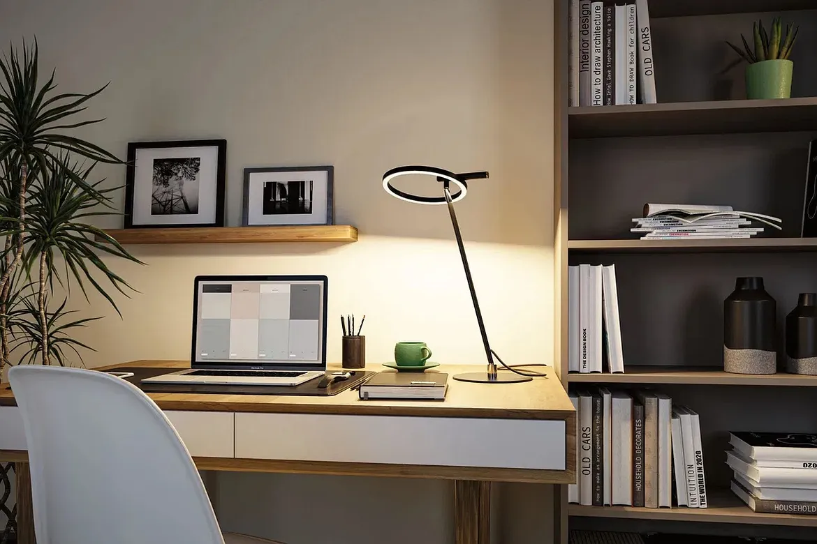Paulmann desk lamp ODILA tunable white, adjustable, with touch dimmer, ring shape IP20, dimmable Paulmann desk lamp ODILA tunable white, adjustable, with touch dimmer, ring shape IP20, dimmable