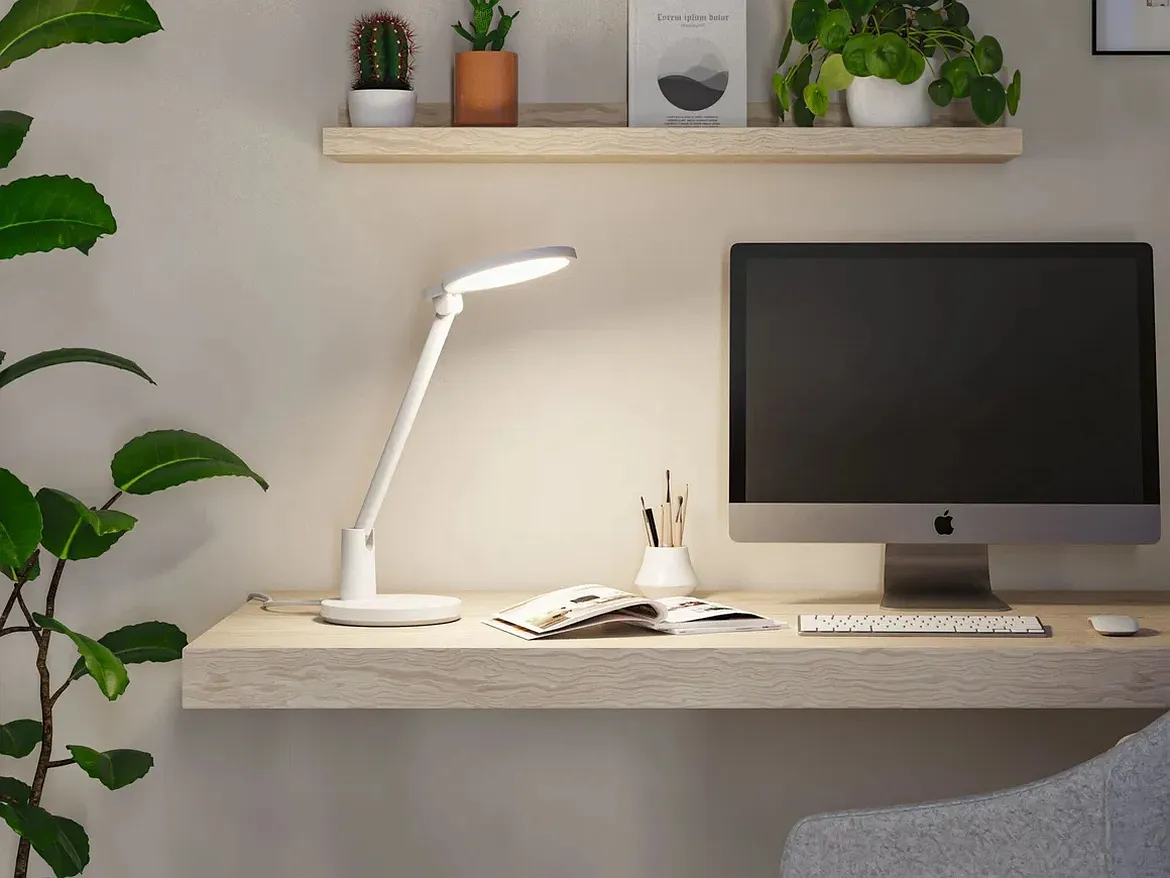 Paulmann desk lamp DARBA adjustable, with brightness sensor, with touch dimmer, white matt dimmable Paulmann desk lamp DARBA adjustable, with brightness sensor, with touch dimmer, white matt dimmable