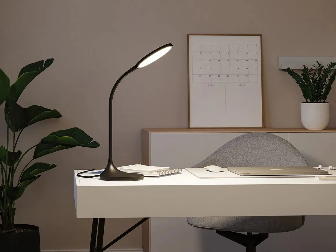 Paulmann desk lamp MEJAN adjustable, with touch dimmer, black matt dimmable Paulmann desk lamp MEJAN adjustable, with touch dimmer, black matt dimmable