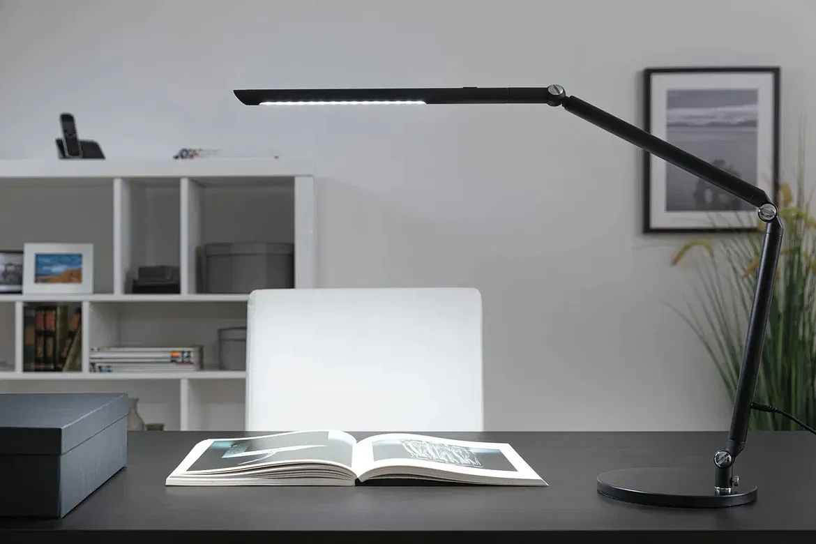 Paulmann desk lamp FLEXBAR CCT Switch, adjustable, with touch dimmer IP20, black dimmable Paulmann desk lamp FLEXBAR CCT Switch, adjustable, with touch dimmer IP20, black dimmable
