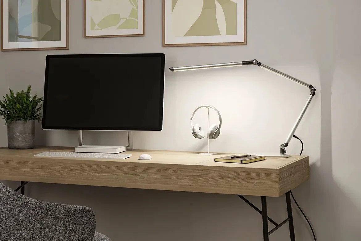 Paulmann desk lamp FLEXBAR CCT Switch, adjustable, with touch dimmer IP20, silver matt dimmable Paulmann desk lamp FLEXBAR CCT Switch, adjustable, with touch dimmer IP20, silver matt dimmable