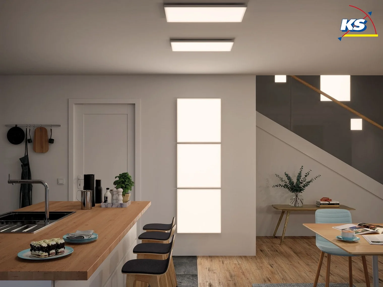 Paulmann LED Aufbau-Panel VELORA, 60cm, 230V, 33W 3000K 2660lm, nicht dimmbar, Weiß matt Paulmann LED Aufbau-Panel VELORA, 60cm, 230V, 33W 3000K 2660lm, nicht dimmbar, Weiß matt