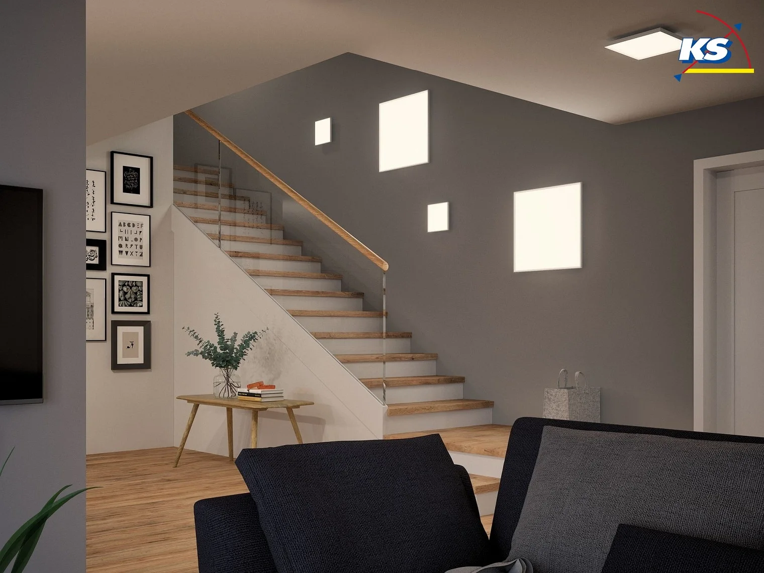 Paulmann LED Panel VELORA DIM surfaced mounting, 59.5cm, 230V, 34W 3000K 3500lm, dimmable, white matt Paulmann LED Panel VELORA DIM surfaced mounting, 59.5cm, 230V, 34W 3000K 3500lm, dimmable, white matt