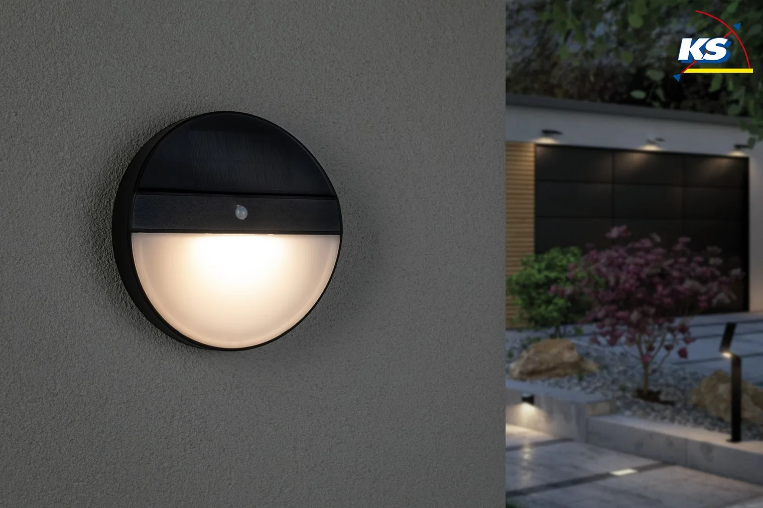 Paulmann LED Solar-Wandleuchte ELOIS mit Bewegungssensor IP44, 1W 3000K 50lm, inkl. Akku, Anthrazit Paulmann LED Solar-Wandleuchte ELOIS mit Bewegungssensor IP44, 1W 3000K 50lm, inkl. Akku, Anthrazit