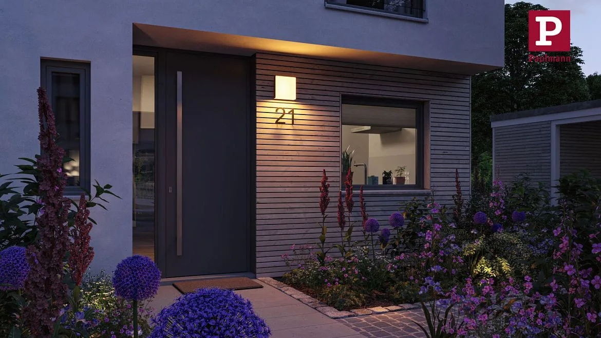 Paulmann LED Outdoor Wandleuchte AZALENA ZigBee, 230V, 10W, 2200-3000K, 700lm, IP44, mit Lichtsensor, insektenfreundlich, anthrazit Paulmann LED Outdoor Wandleuchte AZALENA ZigBee, 230V, 10W, 2200-3000K, 700lm, IP44, mit Lichtsensor, insektenfreundlich, anthrazit
