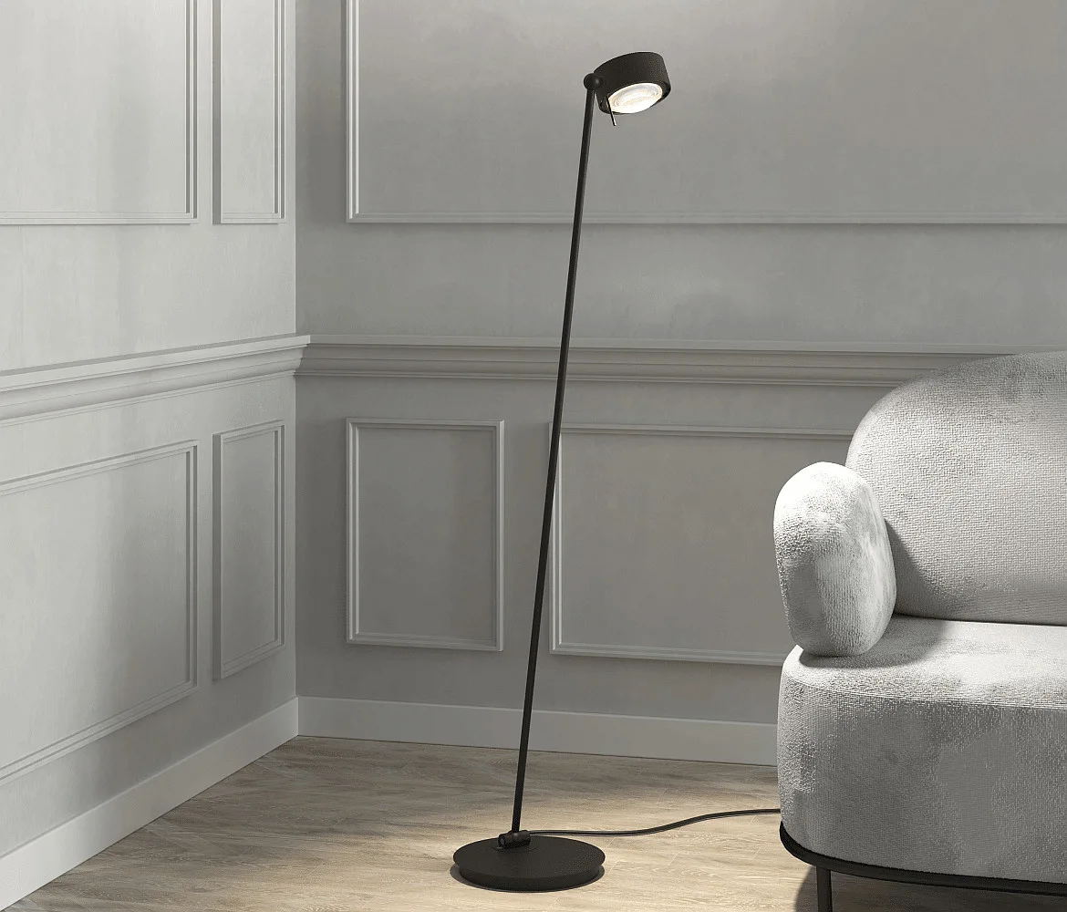 Top Light Stehleuchte PUK! PRO 120 schwenkbar, drehbar IP20, schwarz matt dimmbar Top Light Stehleuchte PUK! PRO 120 schwenkbar, drehbar IP20, schwarz matt dimmbar