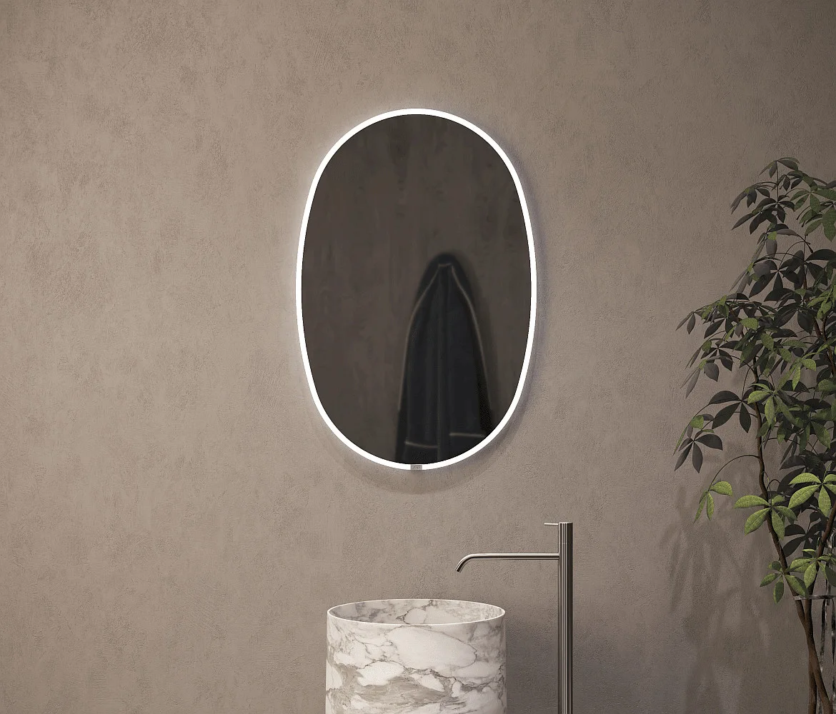 Top Light Spiegel mit Beleuchtung FLOW LINE LAKE 60x90cm IP20, weiß dimmbar Top Light Spiegel mit Beleuchtung FLOW LINE LAKE 60x90cm IP20, weiß dimmbar