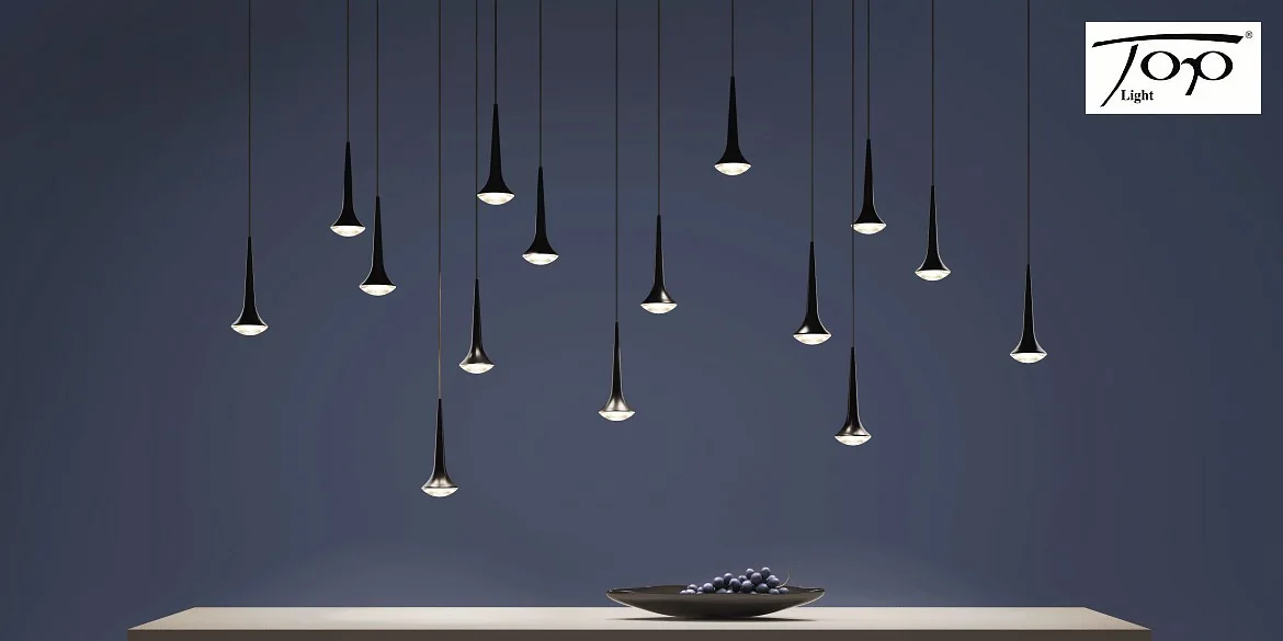 Top Light LED Pendelleuchte LOOK AT ME, 230V, 8W 2700K, 600lm, CRI90, IP20, ohne Linse, schwarz matt / chrom Top Light LED Pendelleuchte LOOK AT ME, 230V, 8W 2700K, 600lm, CRI90, IP20, ohne Linse, schwarz matt / chrom