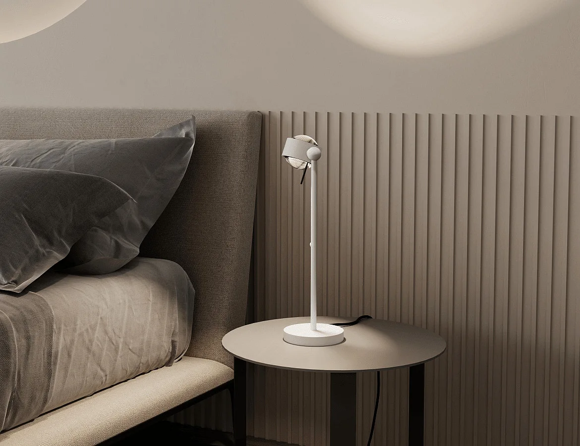 Top Light table lamp PUK! PRO 80 SIDE swivelling, rotatable IP20, white matt dimmable Top Light table lamp PUK! PRO 80 SIDE swivelling, rotatable IP20, white matt dimmable