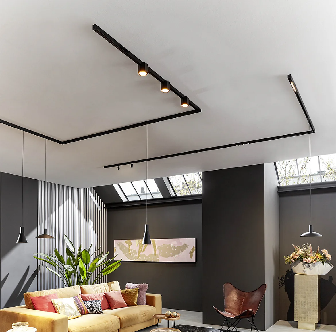 Wever & Ducré 1-phase pendant luminaire ODREY ON TRACK 1.4 incl. 1-phase adapter GU10 IP20, black matt Wever & Ducré 1-phase pendant luminaire ODREY ON TRACK 1.4 incl. 1-phase adapter GU10 IP20, black matt