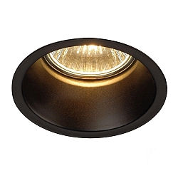 Einbau-Downlight DORENDO GU10 QPAR51, � 8.3cm, blendreduziert, Mattschwarz
